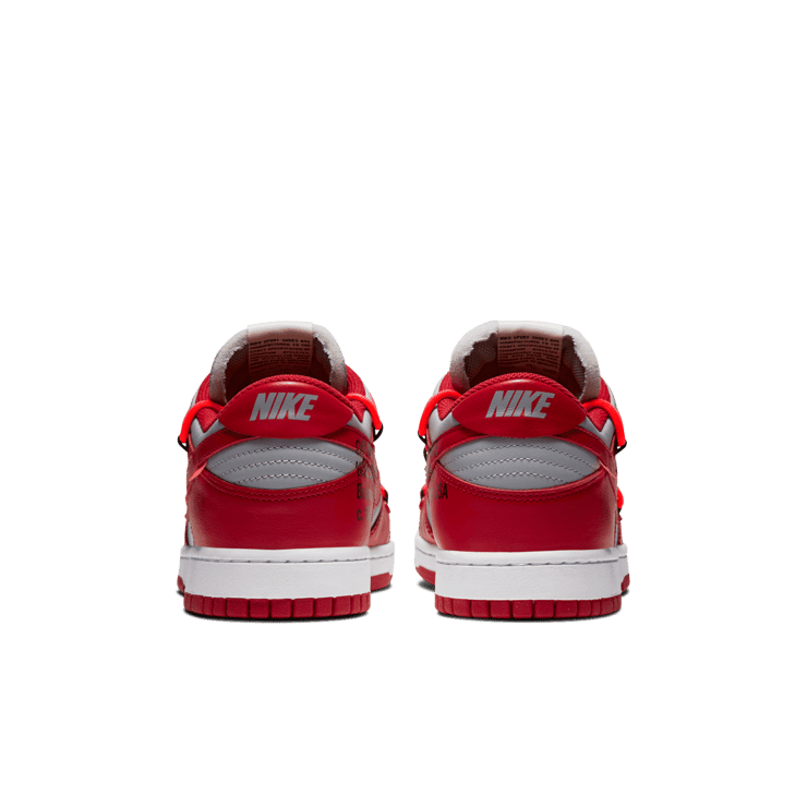 Nike Dunk Low Off-White University Red Angle 3