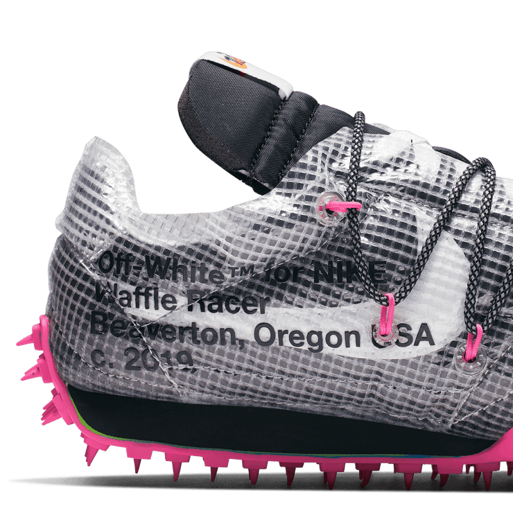 Nike Waffle Racer Off-White Black (W) Angle 10