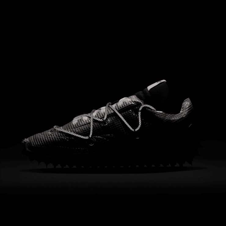 Nike Waffle Racer Off-White Black (W) Angle 6