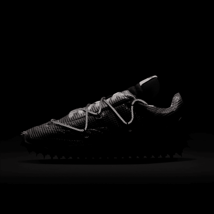 Nike Waffle Racer Off-White Black (W) Angle 6