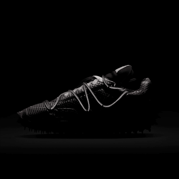 Nike Waffle Racer Off-White Black (W) Angle 7