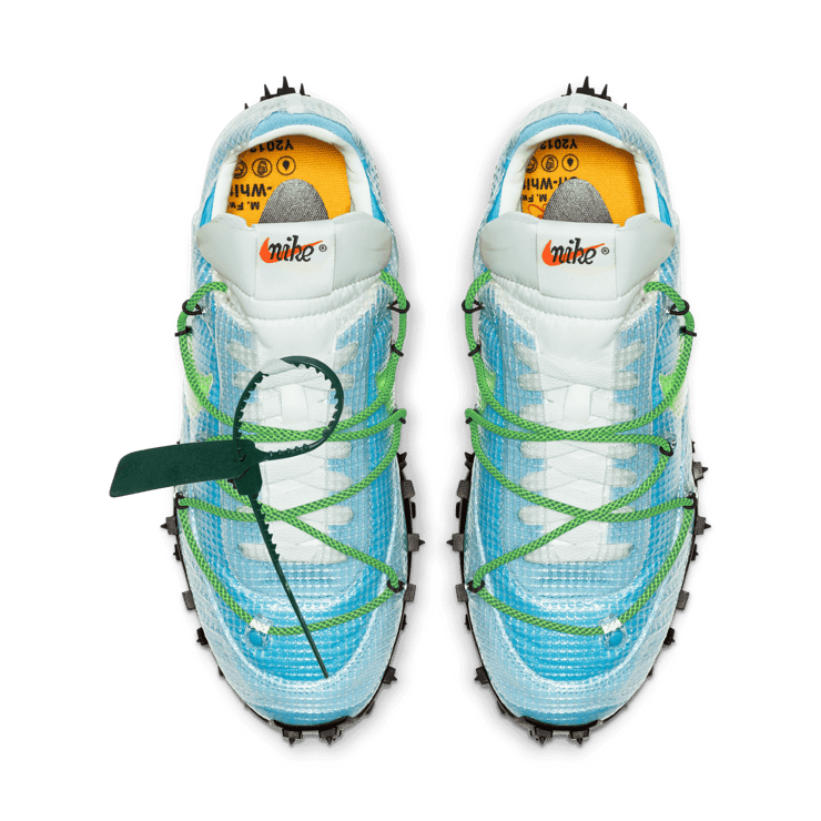Nike Waffle Racer Off-White Vivid Sky (W) Angle 1