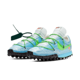 Nike Waffle Racer Off-White Vivid Sky (W) Angle 2
