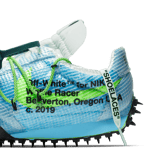 Nike Waffle Racer Off-White Vivid Sky (W) Angle 8