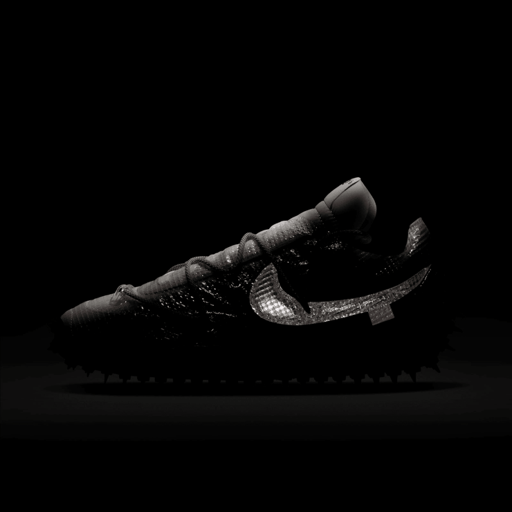 Nike Waffle Racer Off-White White (W) Angle 6