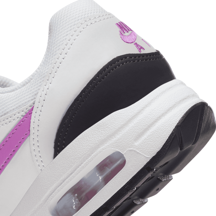 Nike Air Max 1 White Fuchsia Dream (GS) Angle 5