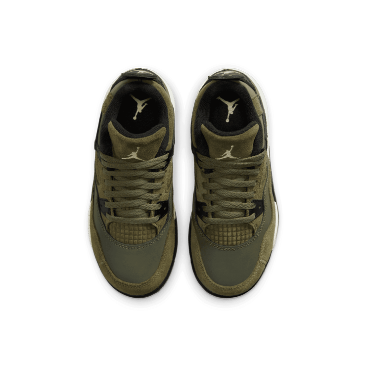 Air Jordan 4 Retro SE Craft Olive (PS) Angle 1