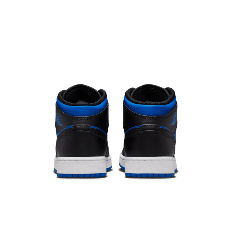 Air Jordan 1 Mid Black Royal Blue (GS) Angle 3