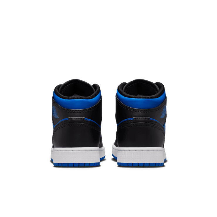 Air Jordan 1 Mid Black Royal Blue (GS) Angle 3