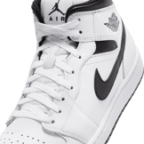 Air Jordan 1 Mid White Black Angle 4
