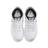 Air Jordan 1 Mid White Black (GS) Angle 1