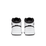 Air Jordan 1 Mid White Black (GS) Angle 3