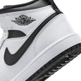 Air Jordan 1 Mid White Black (PS) Angle 5