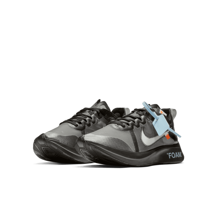 Nike Zoom Fly Off-White Black Silver Angle 2