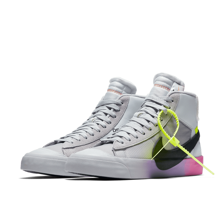 Nike Blazer Mid Off-White Wolf Grey Serena Queen Angle 2