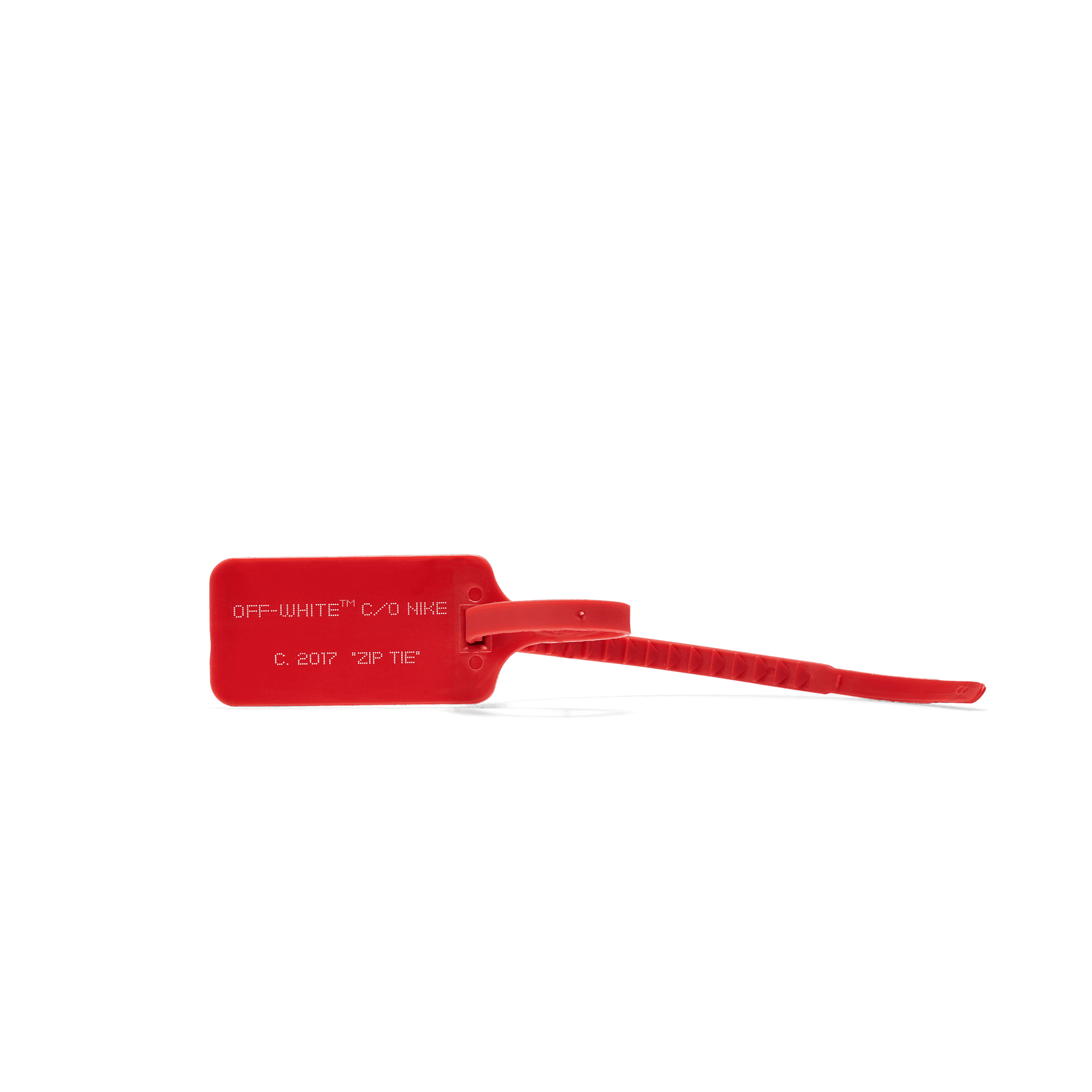 off white vapormax red tag