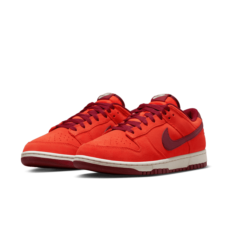 Nike Dunk Low Orange Suede Angle 2
