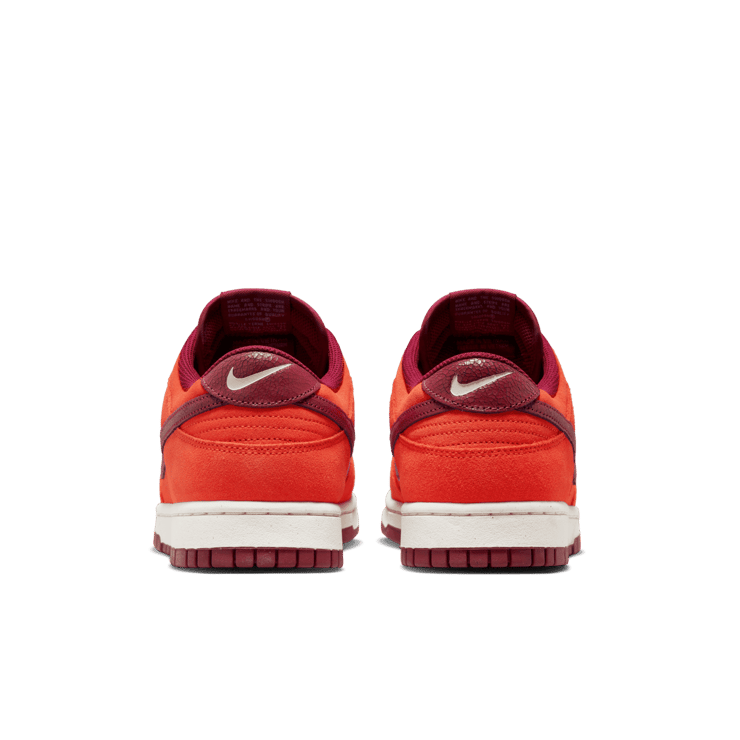 Nike Dunk Low Orange Suede Angle 3