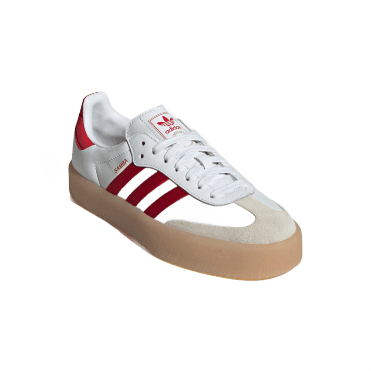 adidas Sambae White Better Scarlet Angle 2
