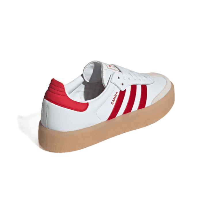 adidas Sambae White Better Scarlet Angle 3