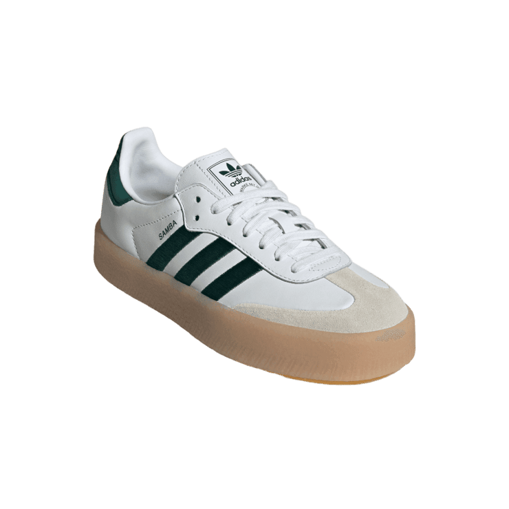 adidas Sambae White Collegiate Green Angle 2