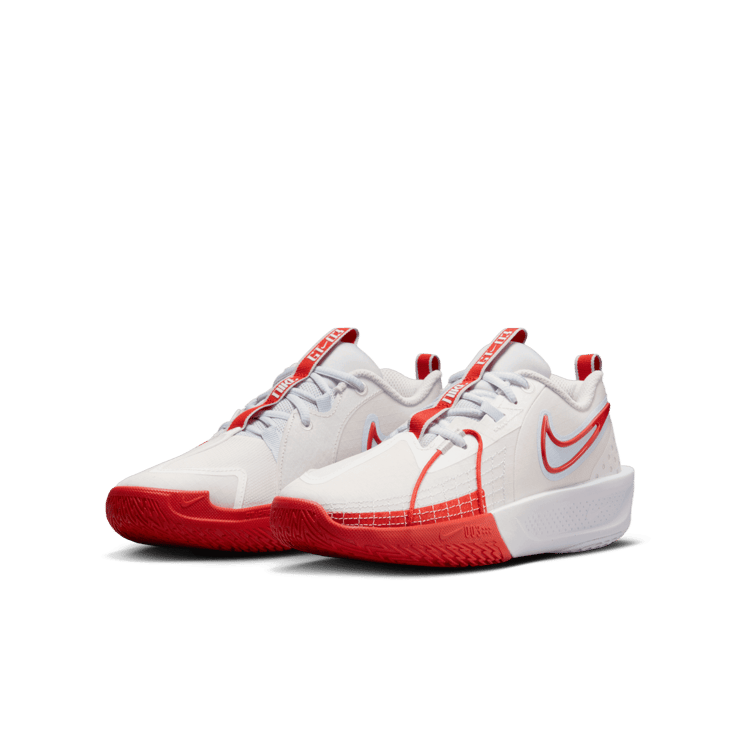 Nike Air Zoom GT Cut 3 Summit White Picante Red (GS) Angle 2