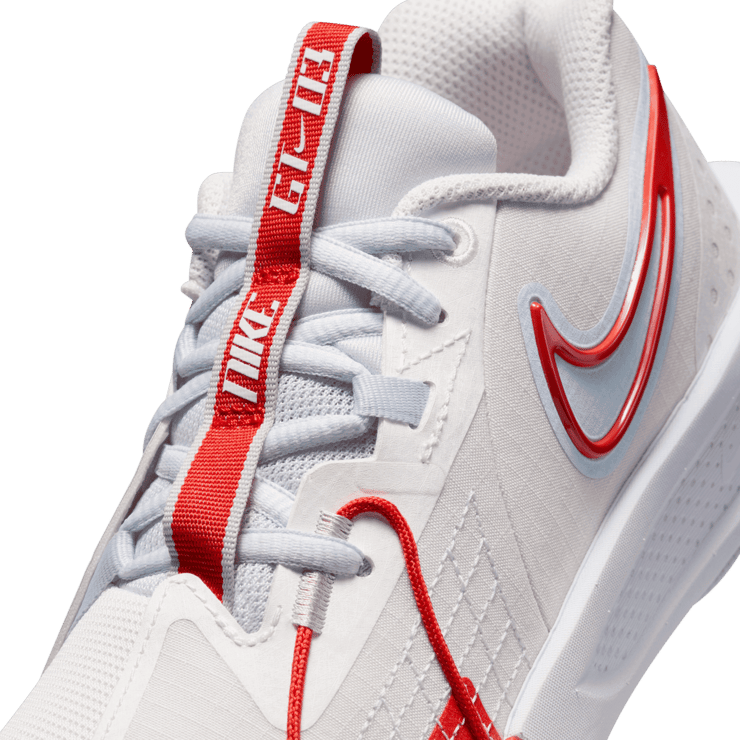 Nike Air Zoom GT Cut 3 Summit White Picante Red (GS) Angle 4