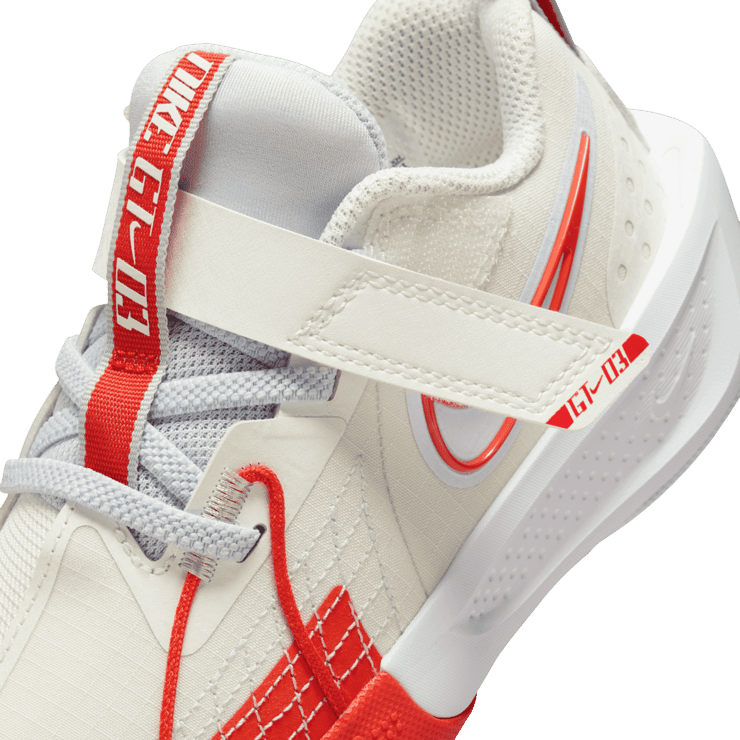 Nike Air Zoom GT Cut 3 Summit White Picante Red (PS) Angle 4