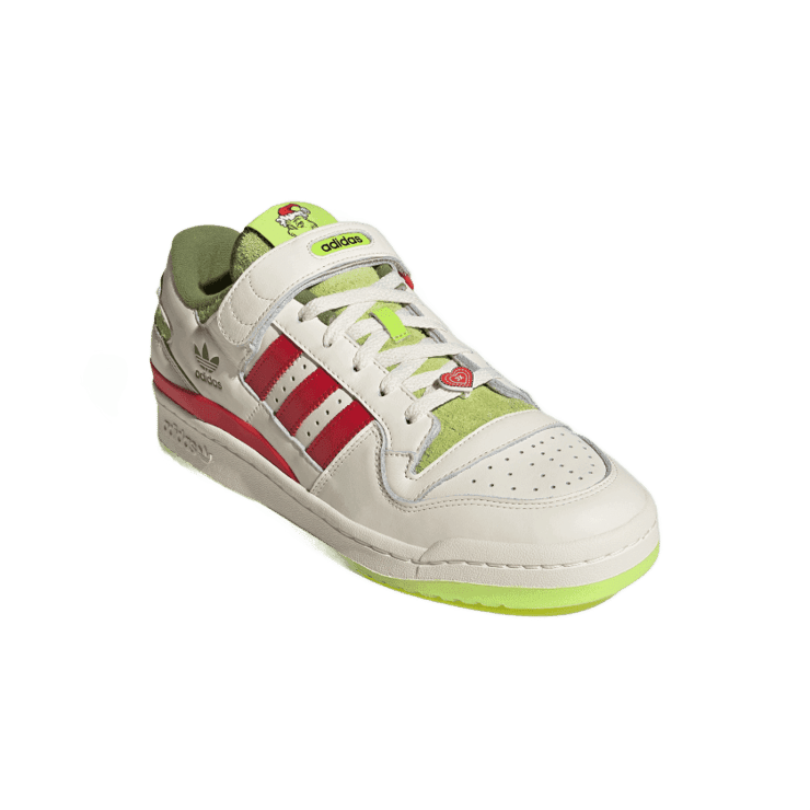 adidas Forum Low The Grinch Cream White (GS) Angle 2