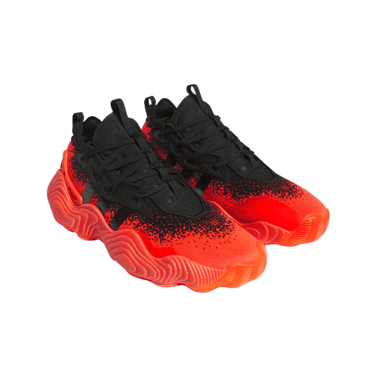 adidas Trae Young 3 Core Black Solar Red Angle 2