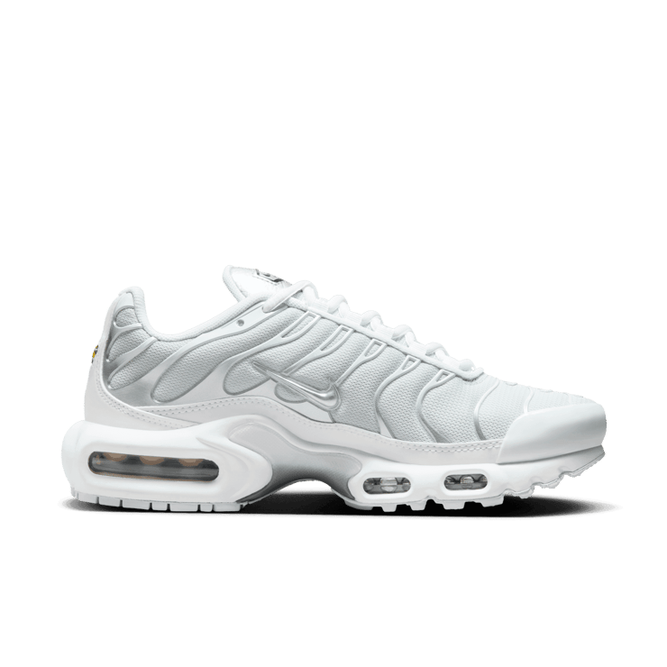 Nike Air Max Plus White Metallic Silver (W) Angle 1