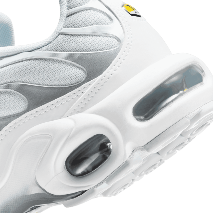 Nike Air Max Plus White Metallic Silver (W) Angle 6