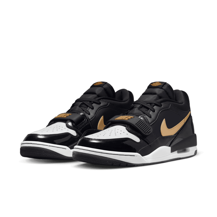 Jordan Legacy 312 Low 'Black Metallic Gold' Angle 2