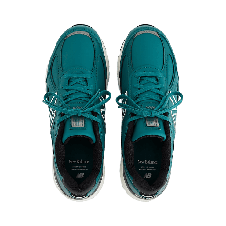 New Balance 990v4 Made in USA Teal White Angle 0