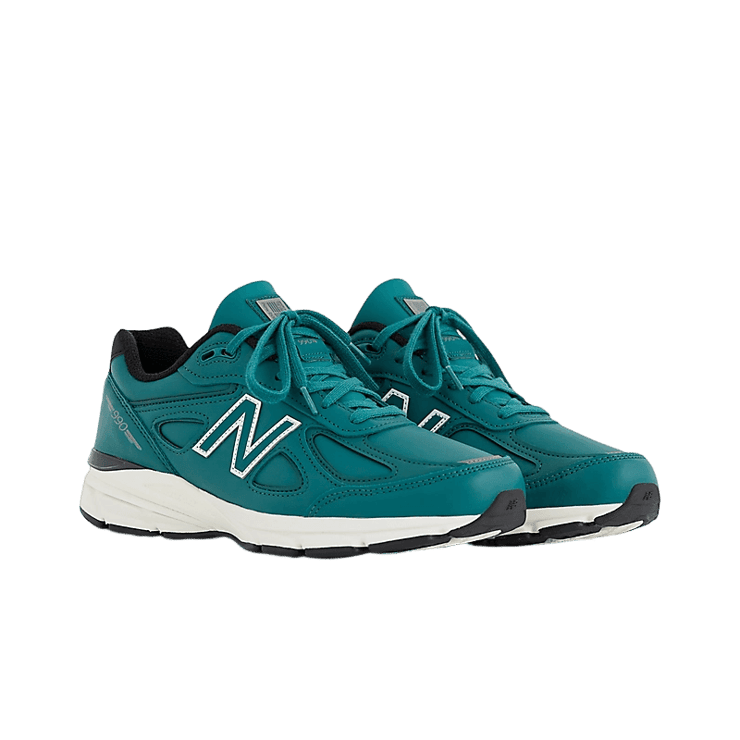 New Balance 990v4 Made in USA Teal White Angle 2