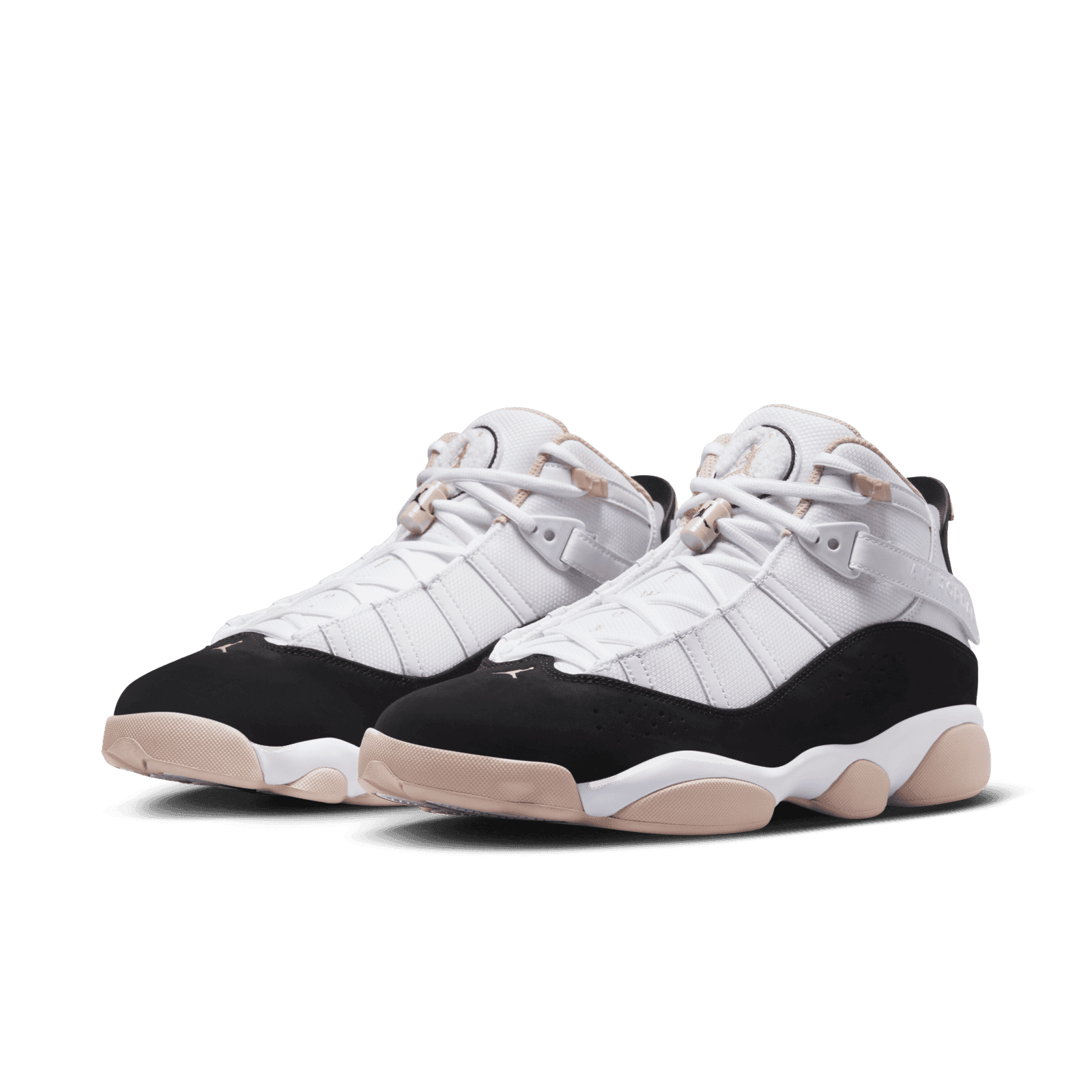 jordan 6 rings white black gold