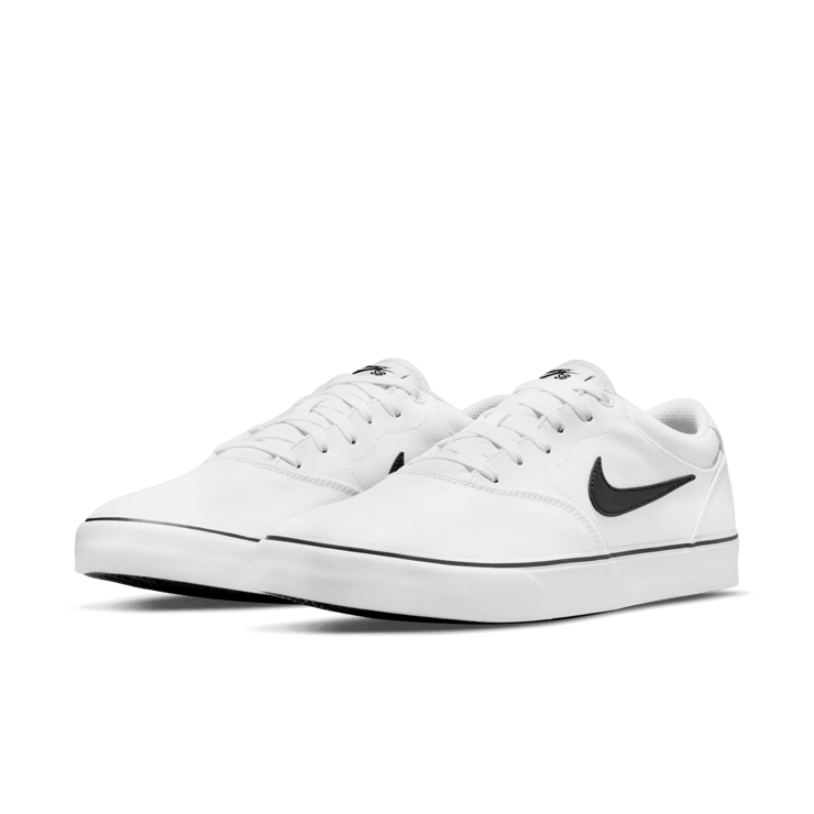 Nike SB Chron 2 Canvas SB 'White Black' Angle 2