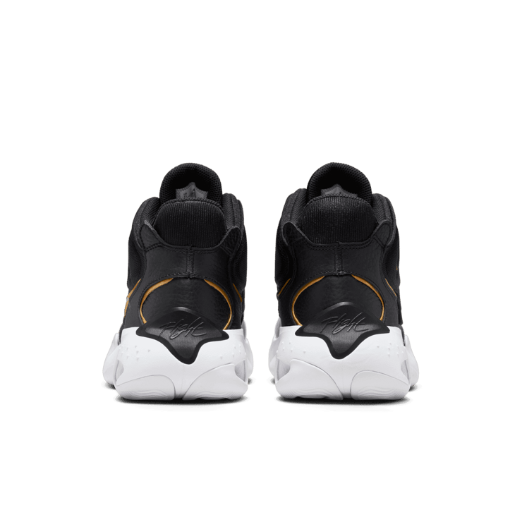 Jordan Max Aura 4 'Black Metallic Gold' Angle 3