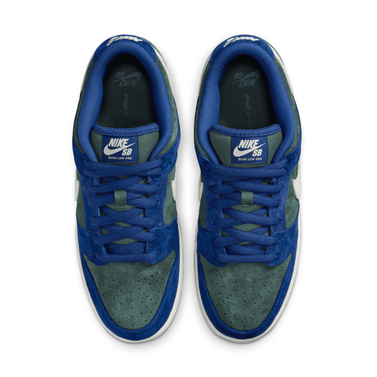 Nike SB Dunk Low Deep Royal Blue Vintage Green Angle 1