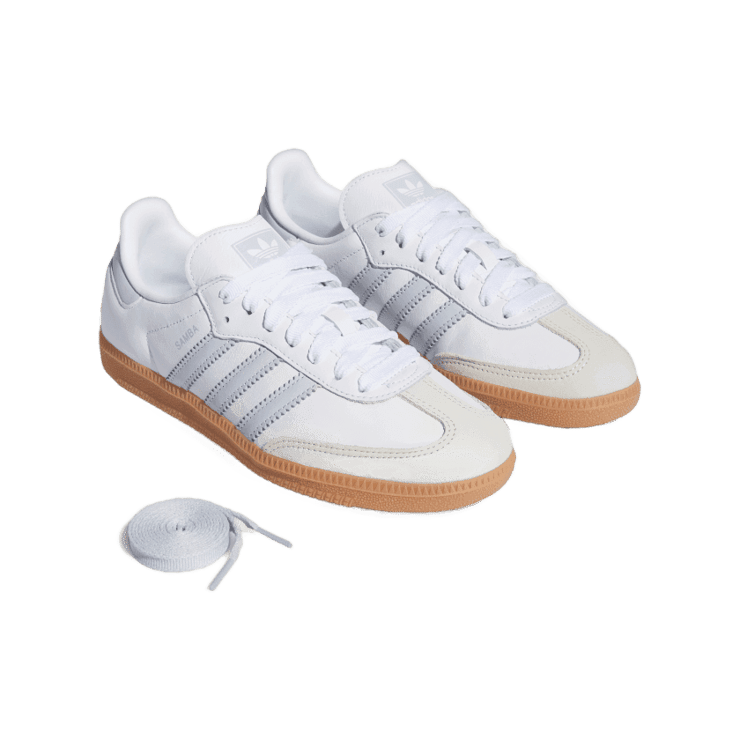 adidas Samba Cloud White Halo Blue Angle 6