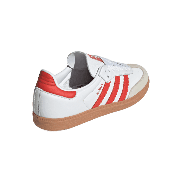 adidas Samba Cloud White Solar Red Angle 3