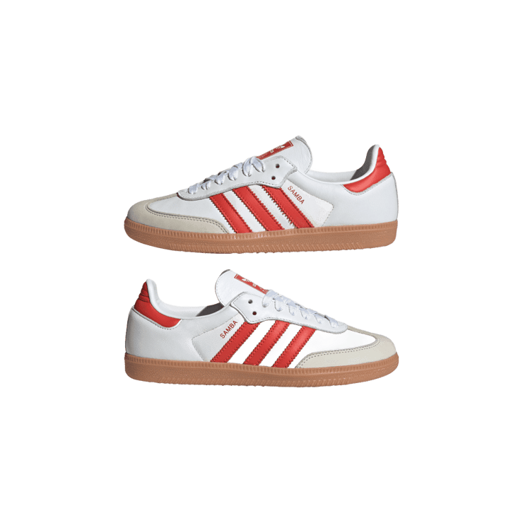adidas Samba Cloud White Solar Red Angle 5