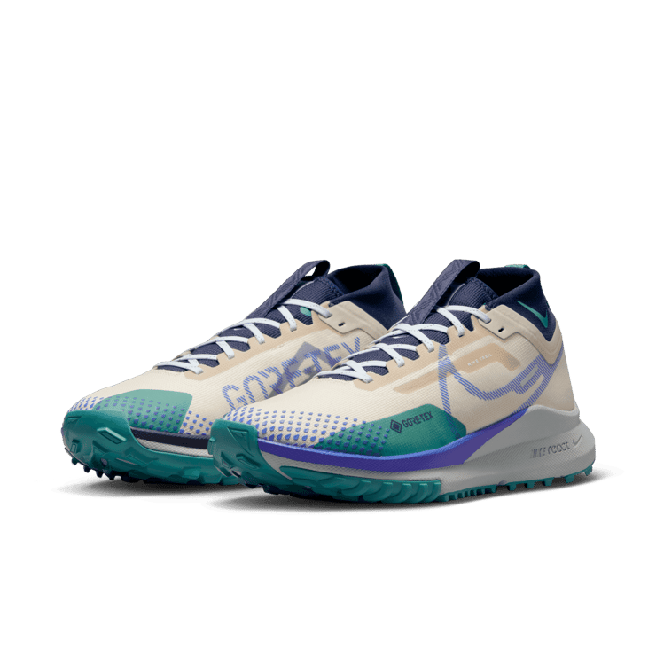 Nike React Pegasus Trail 4 GORE-TEX 'Sanddrift Racer Blue' Angle 2