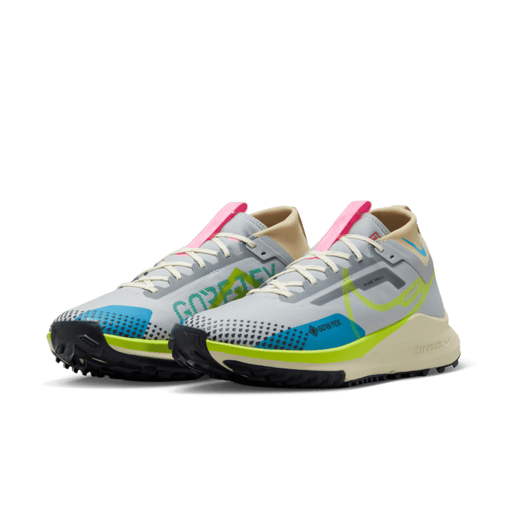 Nike React Pegasus Trail 4 GORE-TEX 'Wolf Grey Volt' Angle 2