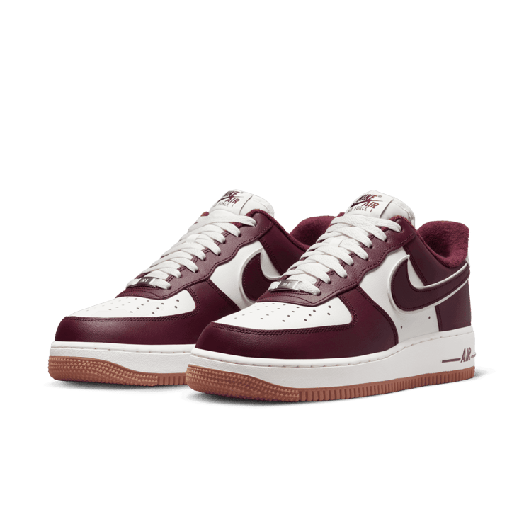 Nike Air Force 1 '07 LV8 'College Pack - Night Maroon' Angle 3