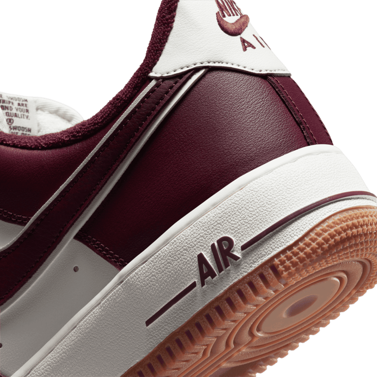 Nike Air Force 1 '07 LV8 'College Pack - Night Maroon' Angle 6