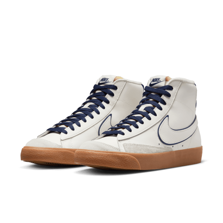 Nike Blazer Mid '77 Premium 'Sail Navy Gum' Angle 3