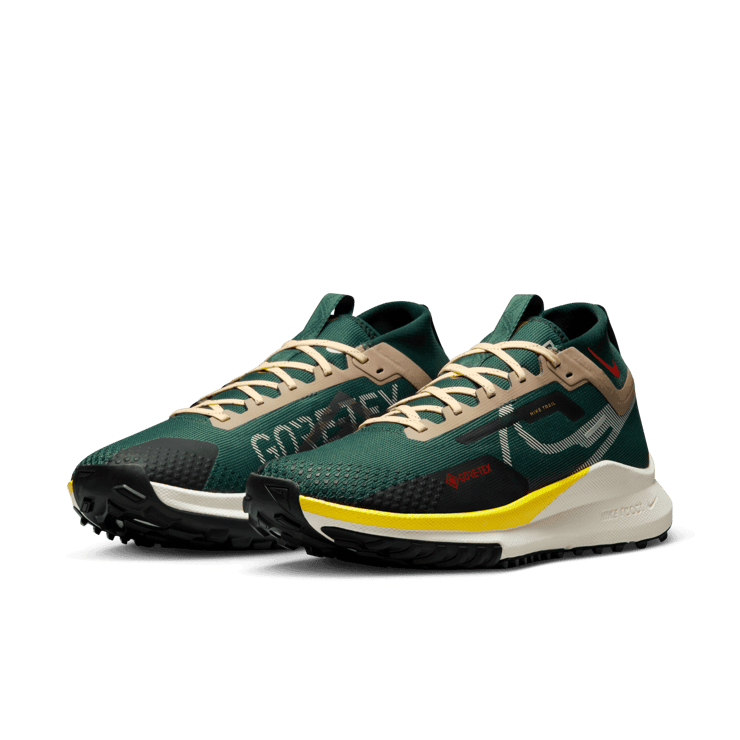 Nike React Pegasus Trail 4 GORE-TEX 'Noble Green Sail' Angle 2