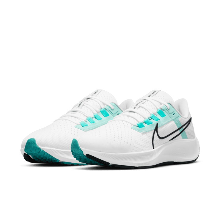 Nike Air Zoom Pegasus 38 'White Aurora Green' (W) Angle 2