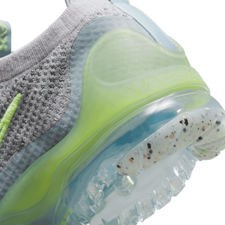 Nike Air VaporMax 2021 Flyknit 'Grey Light Liquid Lime' Angle 5